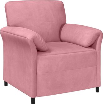 vidaXL Sof&aacute; De Una Plaza Rosa 88 X 83 X 95 Cm Terciopelo Vidaxl