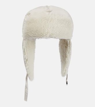 Yves Salomon Shearling-trimmed down hat