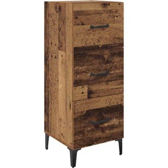 vidaXL Vitrina Madera Vieja 34,5 X 34 X 90 Cm Madera Contrachapada Vidaxl