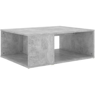vidaXL Vidaxl - Mesa De Centro Madera Contrachapada Gris Hormig&oacute;n 90x67x33 Cm