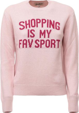 MC2 Saint Barth New Queen Lettering Jacquard Sweater