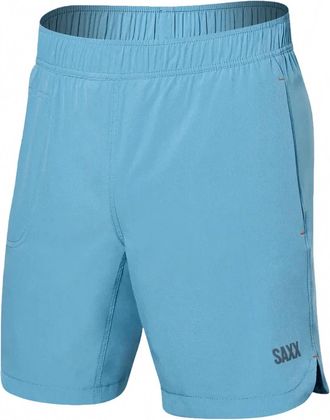 Saxx Mens Gainmaker 2N1 7 Inseam Short In Dusk Blue
