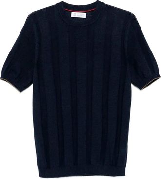 Brunello Cucinelli Short Sleeve Sweater