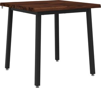 vidaXL 60 X 55 X 75 Cm Madera De Acacia S&oacute;lida Marr&oacute;n Oscuro Y Negro Vidaxl