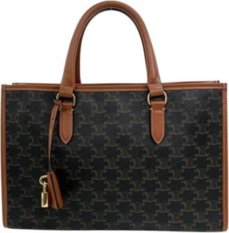 Celine Pre-owned Vintage Tote Bag - Dames - Vintage Shopper - Bruin - ONE Size - Leer - Vintage