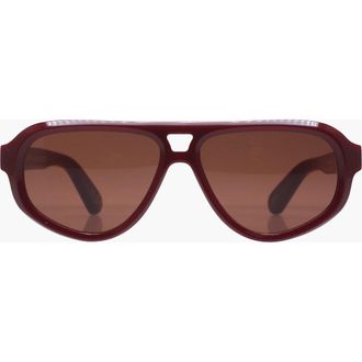 Reality Eyewear Luxe Ryder Sunglasses in Merlot at Nordstrom