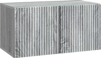 vidaXL Mueble Para Tv De Pared 59,5 X 31 X 30 Cm Gris Sonoma Vidaxl