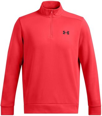 Under Armour Mens Fleece Quarter Zip Red XXL