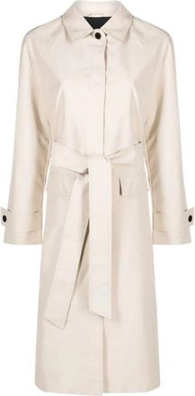 Calvin Klein Beige Trenchcoat Regenjas Polyester - Dames - Trenchcoats - Beige - L - Polyester - Jassen