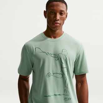 Nike Mens Court Dri-FIT Tennis T-Shirt in Green | IH2104-006