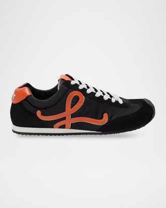 Loewe Men & apos;s Ballet Runner 2.0 Nylon and Calfskin Sneakers