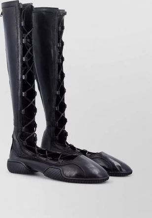 Miista mathilda lace up gladiator ballerina boots