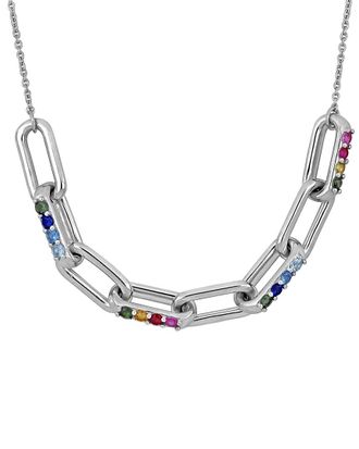 Rina Limor Silver 1.22 ct. tw. Gemstone Necklace