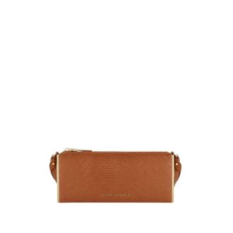 Elisabetta Franchi Lizard-print Shoulder Bag - female - Elisabetta Franchi - Clutches - Brown - ONE SIZE - Bags