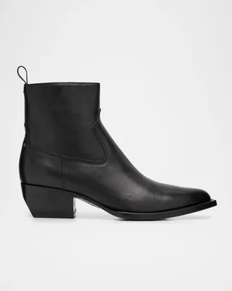 Golden Goose Debbie Leather Western Ankle Boots