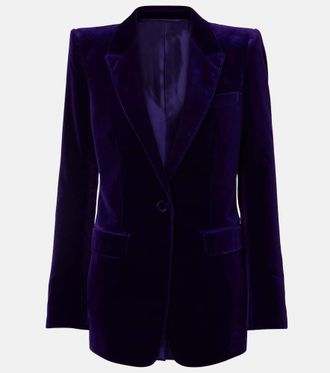 Tom Ford Single-breasted cotton velvet blazer