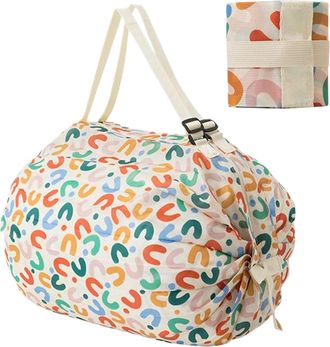 Generic Storage Bag With Handle - Lightweight Fold Down Carry Structure, Reusable Tote Capacity Layout, Easy Grip Handheld Transport Solution, Convenient Pack
