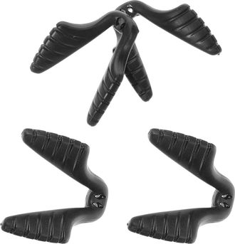 Supvox 4Pcs U-Type Sports Sunglasses Pads Replacement Adjustable Black Bridge and Integrated Support for Cycling Glasses