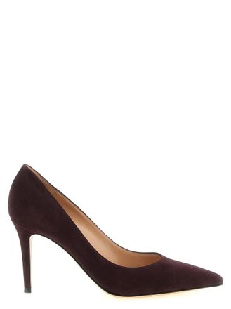 Gianvito Rossi Purple Slip-on Pumps