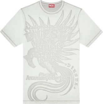 Diesel T-shirts - Heren - T-shirts - Grijs - S - Tops