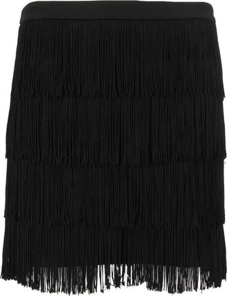 Michael Kors Fringe Minirok - Dames - Rokken - Zwart - Maat: S Poliester
