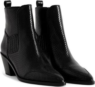 Zadig&Voltaire Tyler Neo Soft Wild Leather Bootie in Black at Nordstrom, Size 38