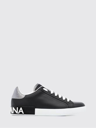 Dolce & Gabbana Sneakers basse Portofino in pelle di vitello liscia con logo