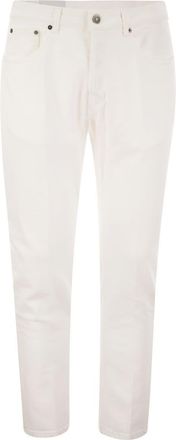 Dondup Mens Dian - Carrot-fit Jeans - White Cotton - Size 36 (Waist)