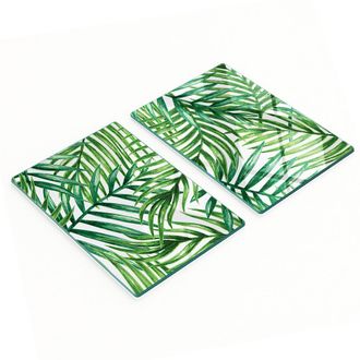 OEM Taglieri Da Cucina In Vetro Con Grafica A Foglie Di Palma, 2x40x52 Cm