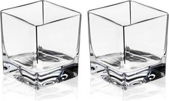 Viski Braque Crystal Rocks Glasses Set of 2 in Clear at Nordstrom