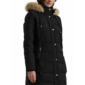 Ralph Lauren Halflange donsjas met kap