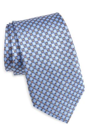 Nordstrom Neat Medallion Silk Tie in Light Blue at Nordstrom