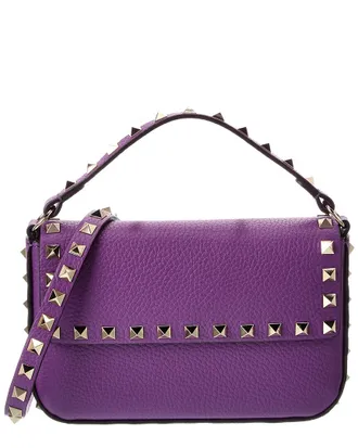 Valentino Rockstud Grainy Leather Crossbody