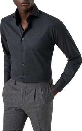 Eton Overhemden, Heren, Blauw, XL, Katoen, Slim Fit Business Shirt