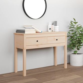 vidaXL Mesa Consola Madera Maciza De Pino 100x35x75 Cm Vidaxl