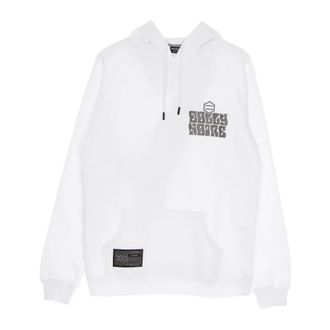 Dolly Noire Hoodies, male, White, Size: XL White Cruiser Hoodie with Kangaroo Pocket