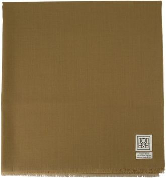 Toteme Wol Beige Sjaal - Dames - Wintersjaals - Bruin - ONE Size - Wol - Accessoires