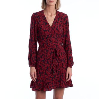 Zadig&Voltaire WKCP0424F WoMens Short Wrap Dress - Red - Size X-Small