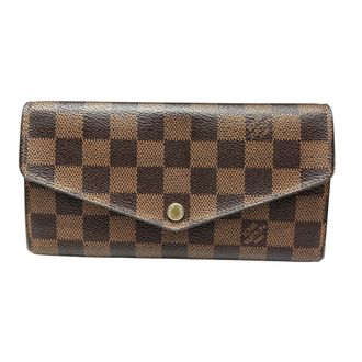 Louis Vuitton Damier Brown Damier Canvas Long Wallet (Bi-Fold) (Pre-Owned)