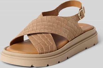 Tamaris Tamaris Sandalen aus echtem Leder in Hellbraun, Gr&ouml;&szlig;e 36