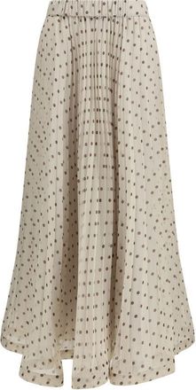 P.A.R.O.S.H. Beige Polyester Long Womens Skirt