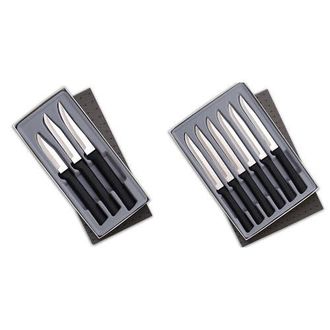 Rada 3 Piece Paring Knives Galore Set & 6 Piece Steak Knife Set in Gift Box in Black at Nordstrom