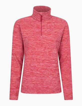 Mountain Warehouse Womens Mountain Warehouse Womens/Ladies Snowdon Melange Fleece Top - Red - Size: 24