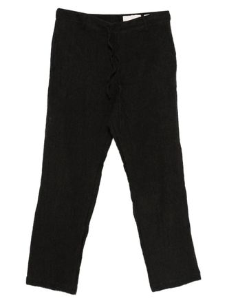 Original Vintage Style drawstring-fastening trousers - men - Virgin Wool - 52 - Brown