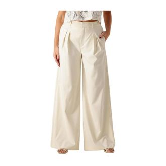 Gestuz Dames, Broeken, Beige, Maat: L