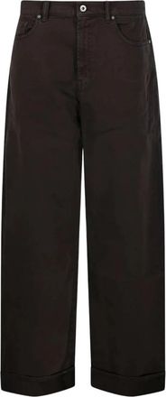 P.A.R.O.S.H. Wijde broek - Dames - Wijde Broeken - Bruin - XS - Broeken
