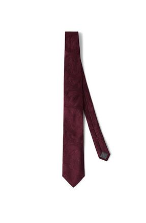 Brunello Cucinelli Silk tie with pattern in Amaranth at Nordstrom