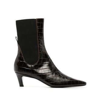 Toteme 50mm Croco-embossed Chelsea Boots