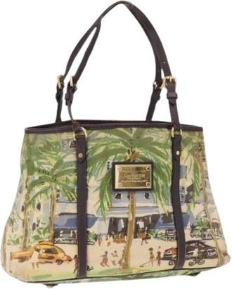 Louis Vuitton Pre-owned Tote Bags, female, Multicolor, Size: ONE SIZE Pre-owned Canvas Tote Bag