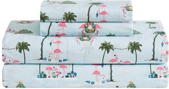 Tommy Bahama Flamingo Festivities Cotton Percale Sheet Set